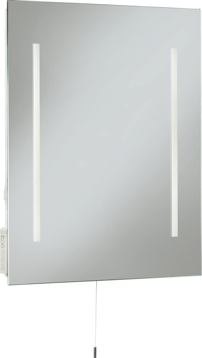Knightsbridge 230V IP44 10W 500 x 390mm LED Mirror with Dual Shaver Socket
