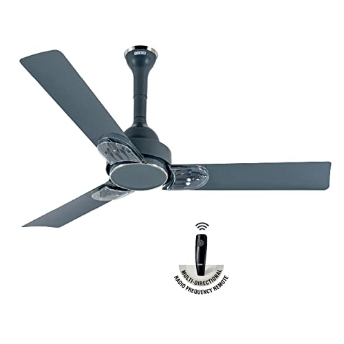 USHA Onio Phi Beta 1200MM BLDC 5 Star Energy Efflicient, Dust & Oil Resistant Ceiling Fan With Remote (Graphite Grey) For Rs. 4499 @ 47 %