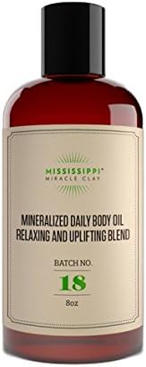 Mississippi Miracle ClayMineralized Daily Body Oil Relaxing And Uplifiting Blend, 8oz