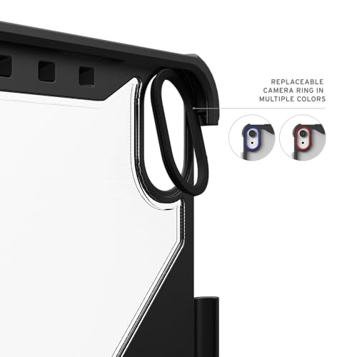 Image of URBAN ARMOR GEAR UAG Designed for iPad A16 Case 11 inch 11th Gen 2025 & 10.9 inch 10th Gen 2022 A3354 A3355 - Armor Shell Folio Cover with Adjustable Kickstand & Pencil Holder, Plyo LT Ice /Cloud Blue