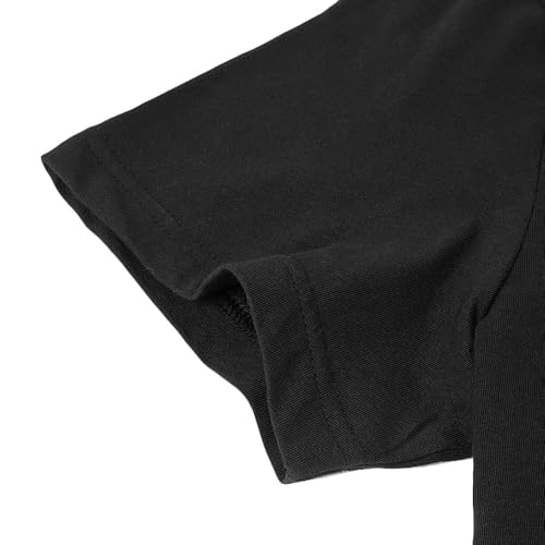 Men's Classic T Shirts Butterfly Knot Flower Embroidered Short Sleeve Casual T-Shirts for Men2