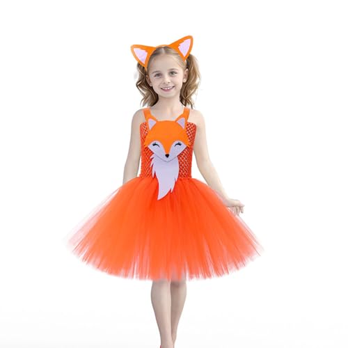 Vestido de cosplay para niña, disfraz de animal, tutú, princesa, juego para Halloween, Navidad, cumpleaños, fiesta, 2 piezas