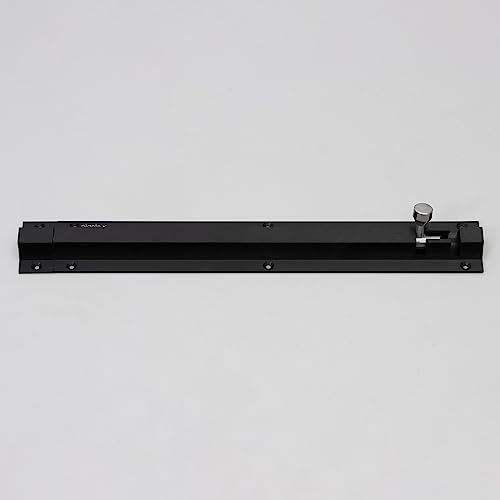 Image of Plantex Stainless Steel Tower Bolt /Tower Bolt for Home,Offices Doors and Windows /Tower Bolt for Main Door /Door Latch /Kundi /Chitakini /Door Latch for Windows - Pack of 2 (Black Finish, 12 inch)
