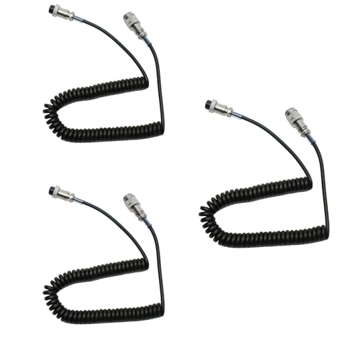 Câble d'extension micro 5 broches mâle femelle pour radio CB Cobra Uniden (Lot de 3)