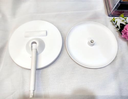 Image of SHOPEE LED Vanity Mirror, Rechargeable Touch Dimming Makeup Mirror, 3 Color Light Up Mirror, 110Rotation Detachable Portable Vanity Mirror for Travel /Dress Table /Bedroom (Round)