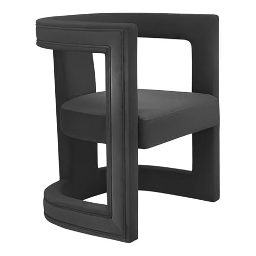 Sillón Plegable Terciopelo Negro miniatura 1