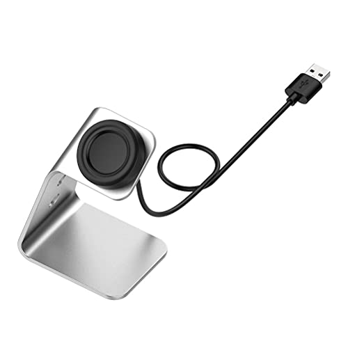 Prevessel Soporte de cargador de reloj con USB, soporte de cable de carga rápida compatible con Samsung Galaxy Watch4 40/44mm y Galaxy Watch 4 Classic 42/46mm, soporte de carga de aleación de aluminio Cover