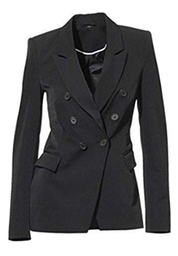 Mandarin Modischer Blazer Schwarz Gr. 40
