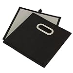 Household Essentials 80-1 Foldable Fabric Storage Bins | Set of 6 Cubby Cubes With Handles | Black - Image 5