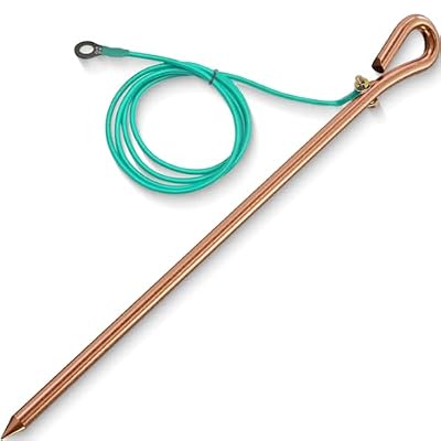 Generator Grounding Kit, 17.4 Inch Rod with 6.2ft 12 AWG Lugs Wire