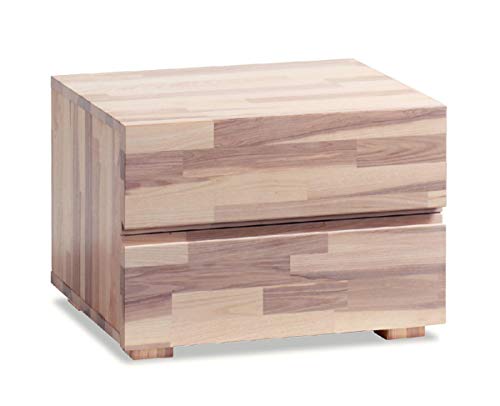 Preisvergleich Produktbild Hasena Woodline Nachttisch Dupla Kernesche Natur 2 Schubladen