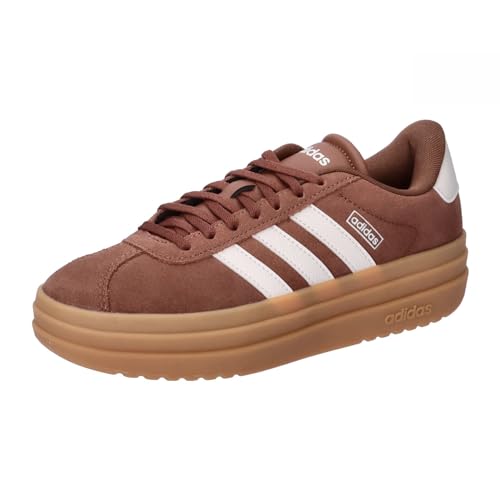 adidas Women's Vl Court Bold Shoes, preloved Brown/Chalk White/Wonder Beige, 7 UK