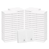 REED & PICK (Pack of 60) White Bath Towels Bulk 20x40 Inches -100% Cotton Economy CheapTowels for Commercial Uses, Gym, Salon, Spa & Hair -Lightweight Towels Quick Drying -Bath Towels Sets