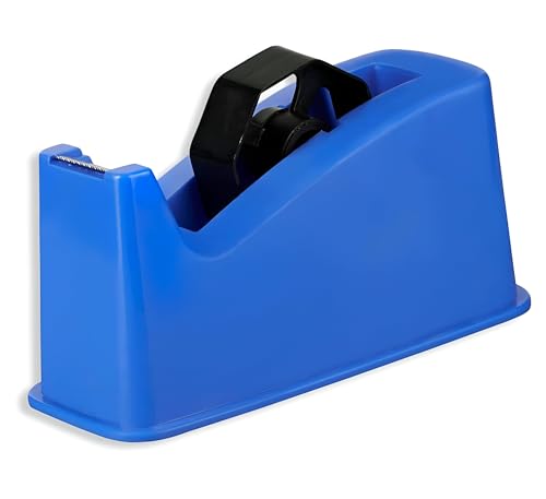 Image of YAJNAS Tape Dispenser for Packing, Heavy Weight and Anti-Skid 1 inch Cello Tape Dispenser for Home, Office, School Use (Random Color)