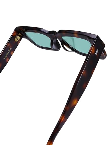 Image of Roneyee Non Polarized Acetate Sunglasses RY-A08 Frame with UV Protection Impact Resistant Nylon Lens Retro Unisex