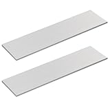 2 Pcs Square Aluminum Flat Bar, 1/4'' Thickness x 3'' Width x 12'' Length, 6061 General Purpose Aluminum Bar Stock, T6511 Solid New MLL Stock, for Crafting lndustry, Covered with Protective Film