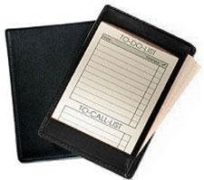 Andrew Philips Leather Jotter Black