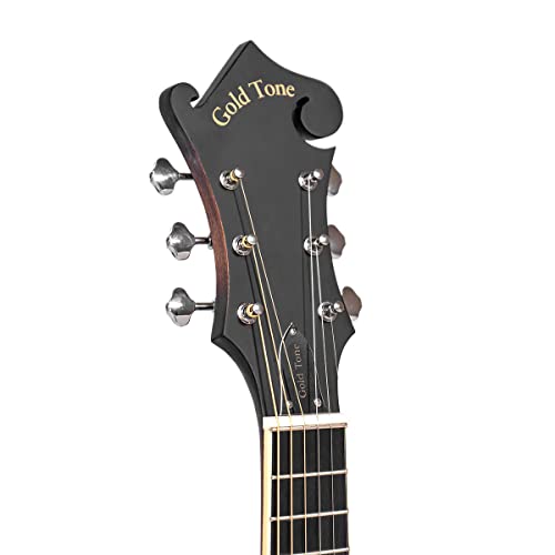 Gold Tone F-6: F-style Mando-Guitarwith Pickup and Hard Foam Case | Manditar tuned EADGBE - Image 4