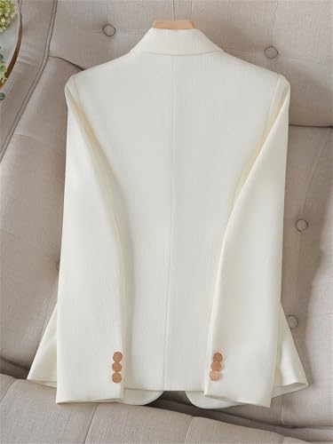 Long Sleeve Women Plaid Blazer Autumn Winter Business Work Wear Slim Formal Jacket3