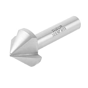 sourcing map 3 Flöte HSS Fasenfräser