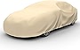 Budge A-5 Protector IV Car Cover, 4 Layer Reliable Weather Protection, Waterproof, Dustproof, UV Treated Car Cover Fits Cars up to 264', Tan, Size 5: fits sedans up to 22'