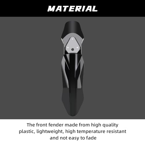 Image of Motorcycle Front Fender Mud Guard Protector Plastics Mudguard for Talaria Sting MX3 MX4 MX5 Electric Dirt Bike Black