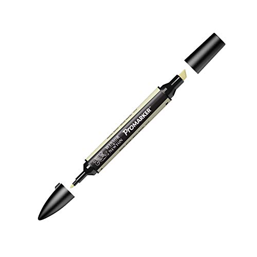 Image of Winsor & Newton Promarker, Alcohol Based Markers, Pastel Beige (Y717), Double Tipped Drawing Marker Set for Artists, Graphic Designers, Illustrators - Chisel & Fine Twin Tip, Streak Free Coverage