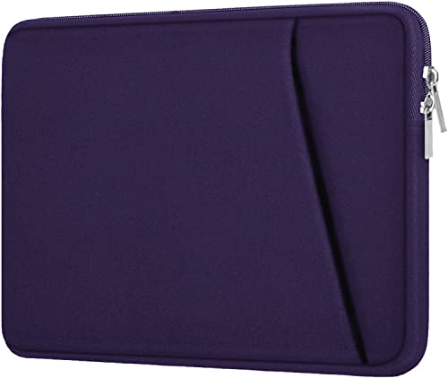 Image of Laptop Sleeve Case 15.6 inch, Shockproof Protective Cover, Handbags Portable Laptop Bag for 15.6 inch HP Dell Asus Lenovo Notebook Computer Case with Front Pocket, Purple