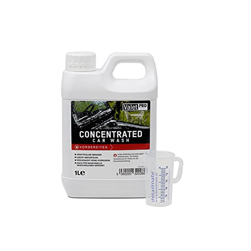 detailmate ValetPRO Concentrated Car Wash Autoshampoo Konzentrat 1 Liter Messbecher