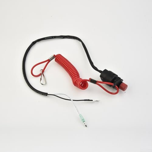 Cordón de plástico impermeable para arranque de barco, para motor fuera de borda, interruptor con correa de seguridad