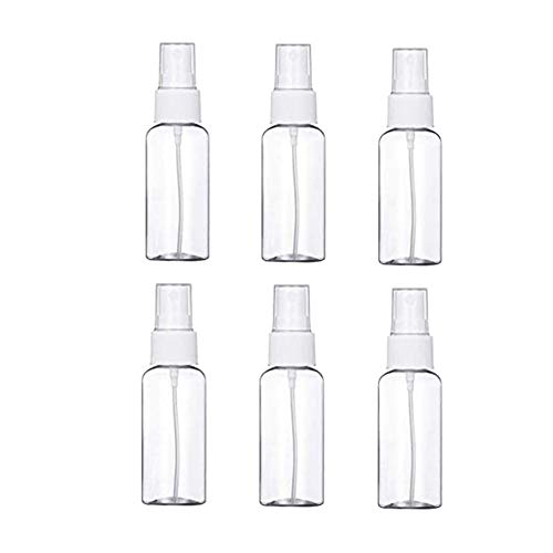 Preisvergleich Produktbild Suneast 6 Stück Kunststoff Transparente Sprühflasche Reise Zerstäuber Leer Feinen Nebel Flaschen für Beauty Ätherisches Öl, Parfüm, Mückenschutzmittel, Reiniger - 15ml
