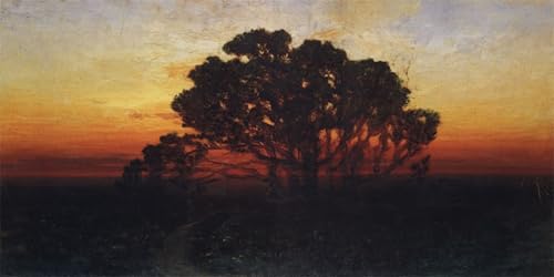 Tableaux modernes pour la décoration murale du salon peinture le soir Arkhip Kuindzhi 60x90cm