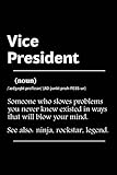 president macron manu  Vice President: Gift Idea For Vice President Coworker, Boss, Team Leader, Office Manager, Work From Home Staff Employee Appreciation  100 Blank Pages ... Diary, 6x9 inches( Vice President Notebook).