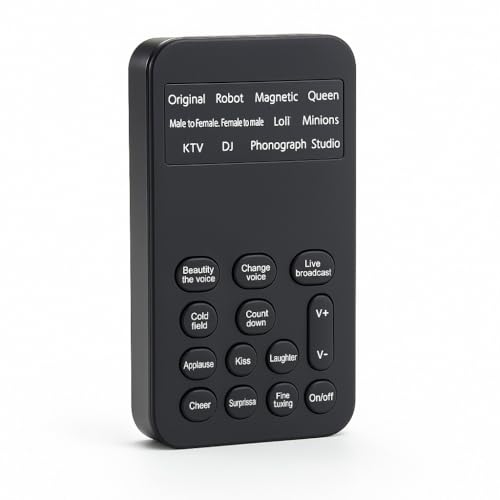 Image of ‎FREDI HD PLUS Mini Portable Voice Changer Device | Multi-Effect Sound Modulator with 12+ Modes, Noise Reduction & USB Rechargeable | Compatible with Mobile, Laptop, iPhone, Android & PS4 /PS5