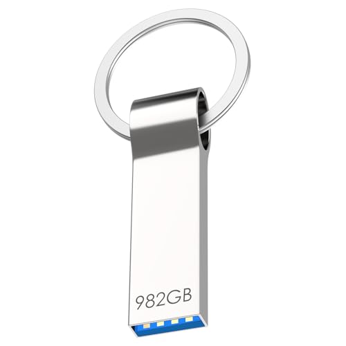 Memoria USB 982GB, Alta Velocidad Pendrive USB 3.0, Mini Pen Drive, Metal Alta Memory Stick para Ordenador, Tableta, Coche y TV (982, GB)