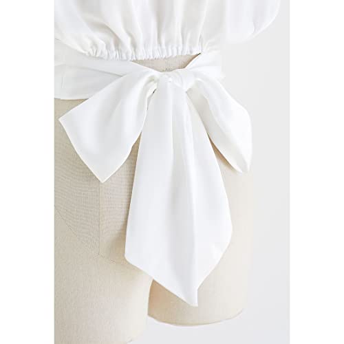 CHICWISH Women's White/Light Yellow/Sage/Pink/Pistachio Satin Tie Back Sleeveless Top3