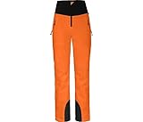 Neu entwickelte Damen Skihose, mit schlankem Schnitt und bequemen hohen Formbund, PFC-frei, bielastisch und warm wattiert. Die bewährte Supra-Tex 20.000 extreme Membran sorgt für sehr hohe Wasserdichte, Winddichte und Atmungsaktivität. Die Oberschenkel-Ventilation sorgt für die notwendige Belüftung.