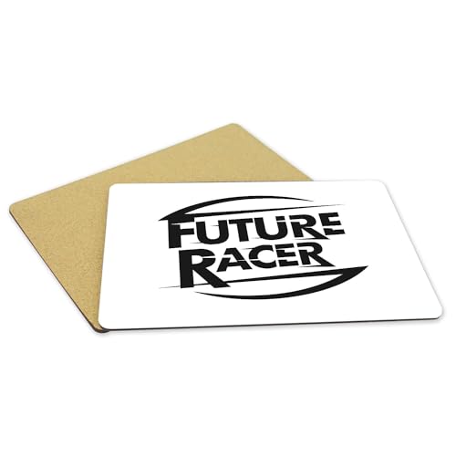 Sets de table souples dessous en liège napperons blancs Future Racer grand format