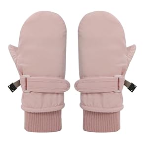 Qsvbeeqj Rosa Kinder Skihandschuhe