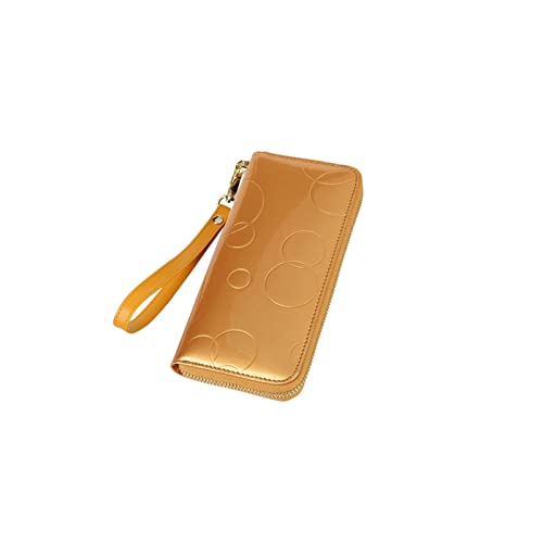 DieffematicQ Monedero Mujer Monedero de Cuero para Mujer Wallets Wallets Mujer Embrague señoras Cremallera Larga Pulsera Dinero Embrague Moneda Titular de la Tarjeta