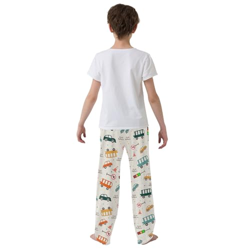 Car Bus Traffic Sign Boys Pants for Kids Jogger Pants with Pockets S-XL3
