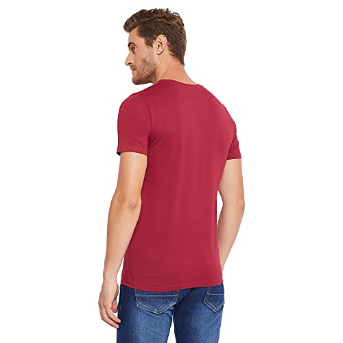 Image of Men's Regular Fit Round Neck Short Sleeves Knitted T-Shirt