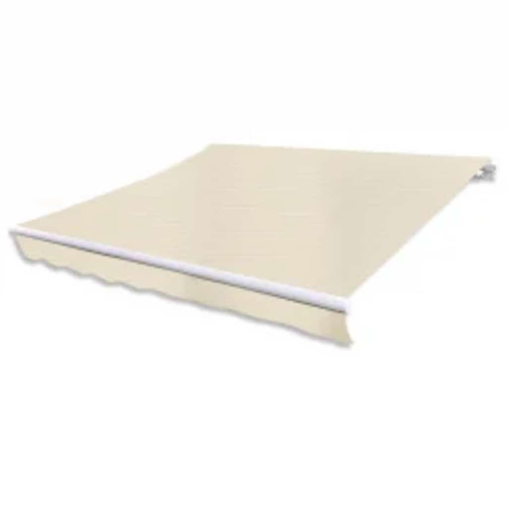 Tenda da sole motorizzata con braccio articolato, 600 cm, bianco crema