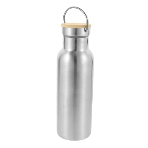 TOYANDONA Sportflasche Aus Edelstahl Und Holz Multifunktions-trinkflasche Tragbar Professionelle Vakuumflasche Für Outdoor-zubehör Großes Fassungsvermögen Für Heiße Und Kalte TOYANDONA Sportflasche Aus Edelstahl Und Holz Multifunktions-trinkflasche Tragbar Professionelle Vakuumflasche Für Outdoor-zubehör Großes Fassungsvermögen Für Heiße Und Kalte