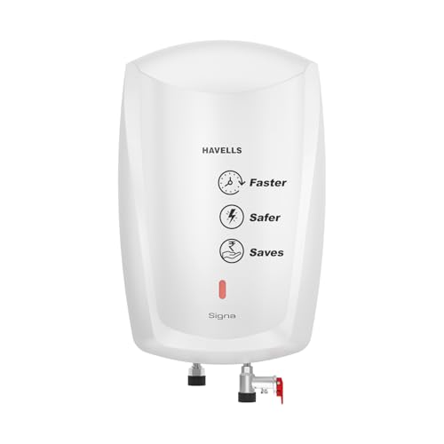 Havells Signa 5 Litre Instant Water Heater(Geyser)| Twin LED Indicator| Rust and Shock Proof Body| ISI Marked| Fire Retardant...