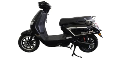Image of Virat Pro Electric Scooter, Non RTO, 70-150 km Range Per Charge, Fast Charging (Black)