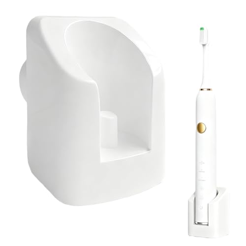 Cargador Cepillo Eléctrico, Adapter Compatible con O ral B/B raun, Base Cargador Sin Cable para Pared, Cargadr Cepillo Electrico sin Cable con Enchufe Europeo, Blanco(Excepto IO7/8/9/10 y Pulsonic)