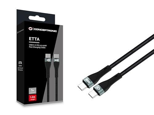 Conceptronic Cable USB-C 3.0 - C St/St 1.20m 5A 480Mbps sw