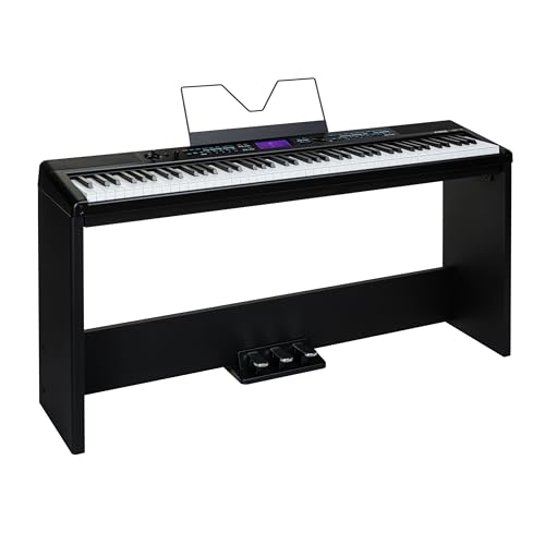 Fame SP-5 & Stand – Piano de scène-Set - Les Beatles, Paul McCartney, John Lennon, RIngo Starr, George Harrison Fame SP-5 & Stand - Piano de scène-Set