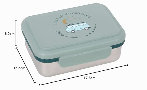 Miniatura 4 de Lässig Fiambrera Para Niños De Acero Inoxidable Fiambrera Para El Desayuno Sostenible Para El Jardín De Infancia Lunchbox Adventure Bus